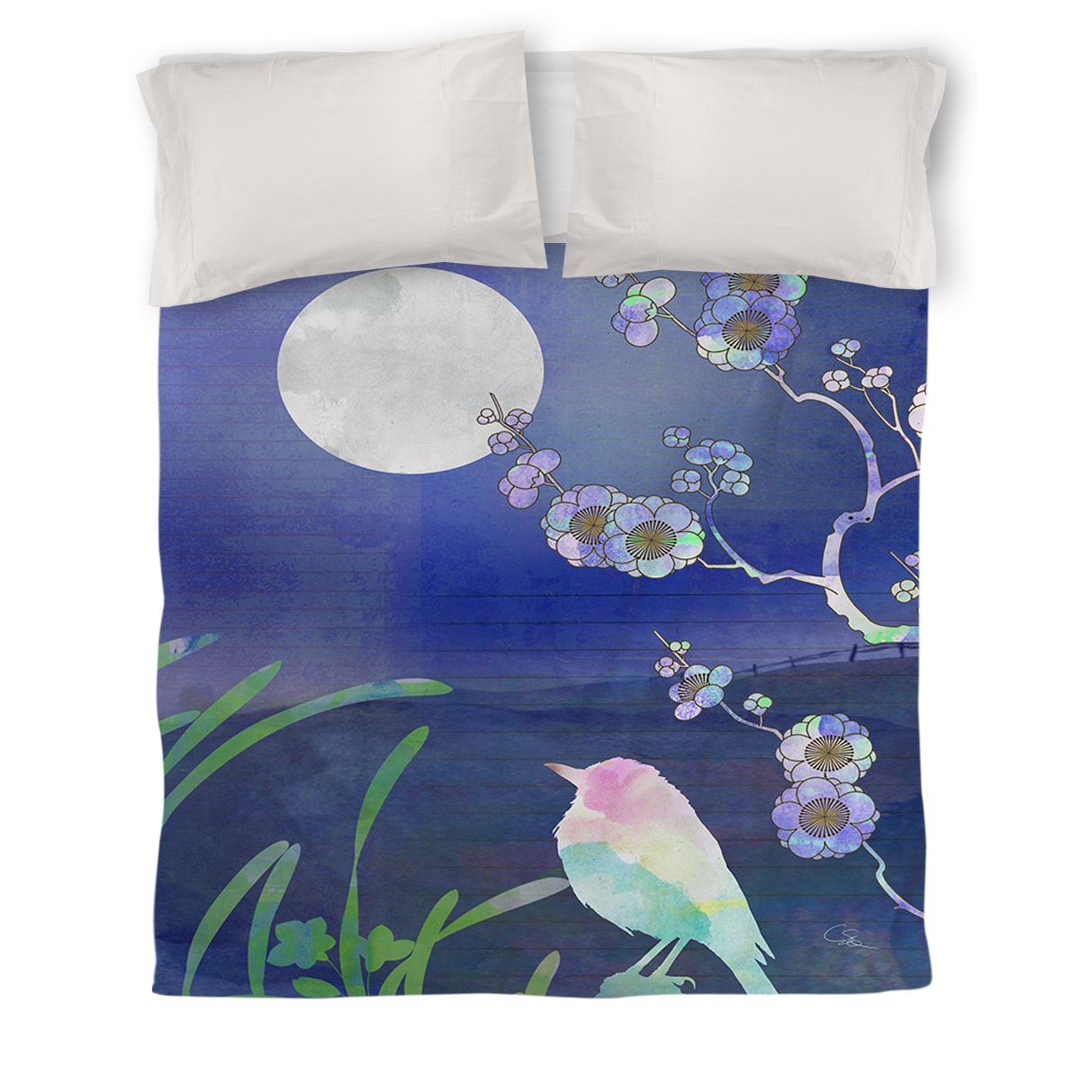 Shop Songbird And Moon Duvet Cover On Sale Free Shipping Today