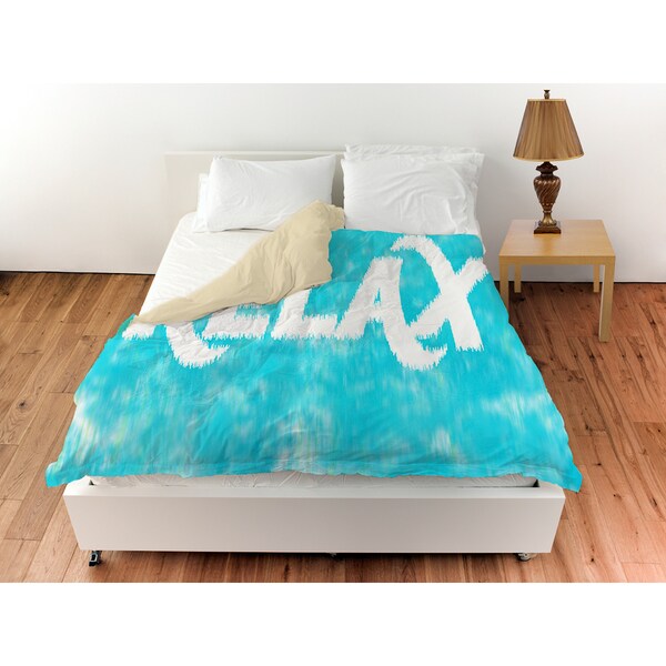 Shop Sponge Paint Relax Duvet Cover On Sale Free Shipping Today