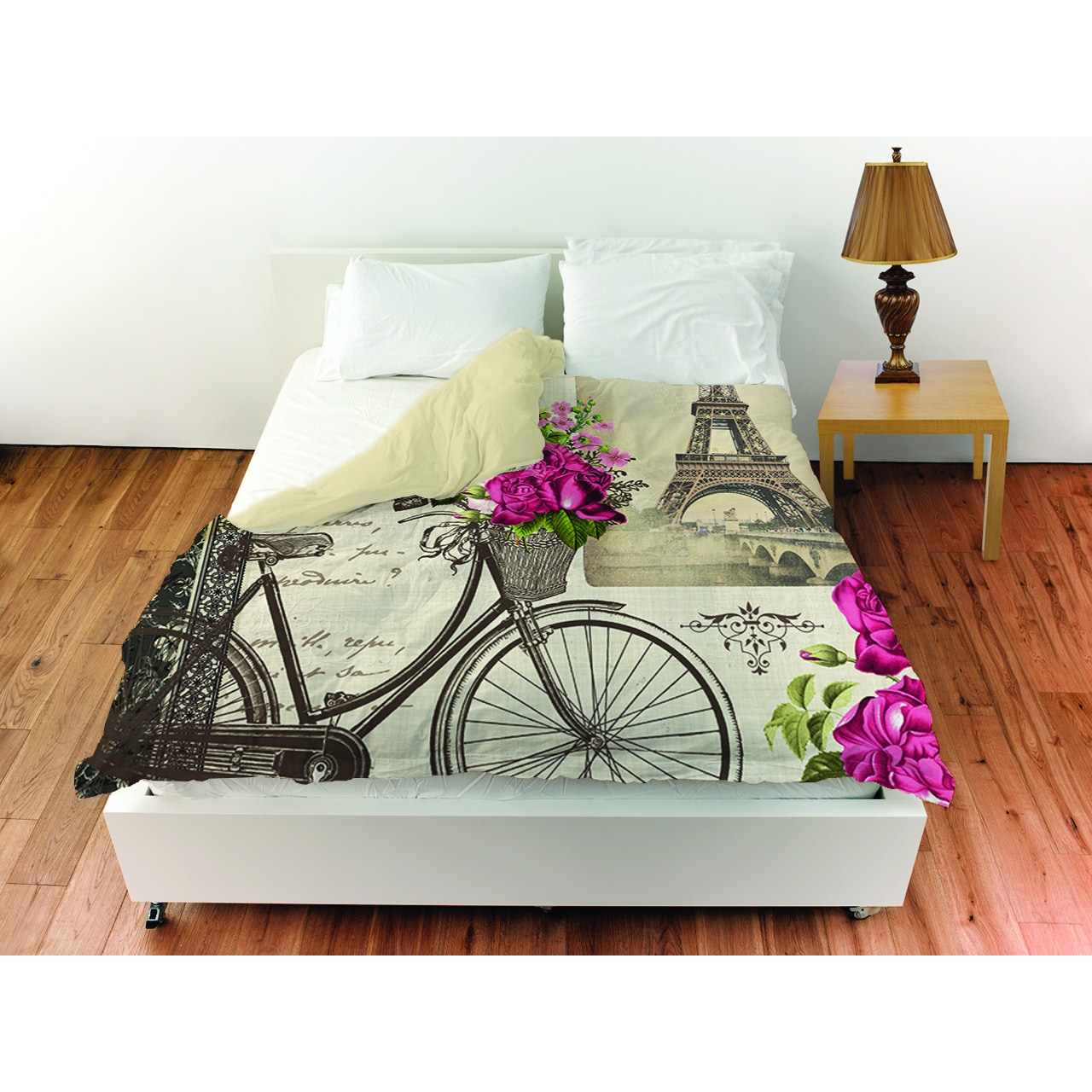 Shop Springtime In Paris Bicycle Duvet Cover On Sale Overstock