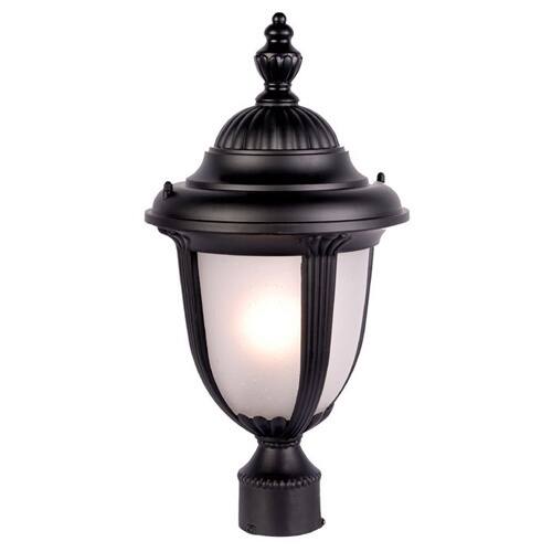 Monterey 1-light Matte Black Outdoor Post Lantern