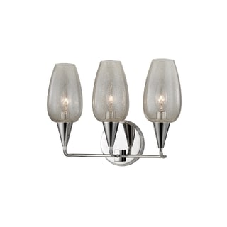 Hudson Valley Lighting Longmont 3-light Wall Sconce, Polished Nickel ...