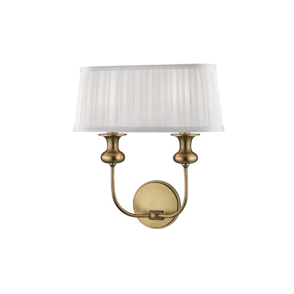 Hudson Valley Lighting Pembroke 2 Light Wall Sconce Aged Br Hudson Valley Lighting Pembroke 2 Light Wall Sconce Aged Br
