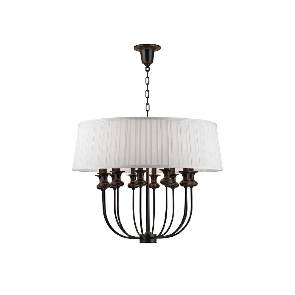 Hudson Valley Lighting Pembroke 12-light Pendant, Old Bronze