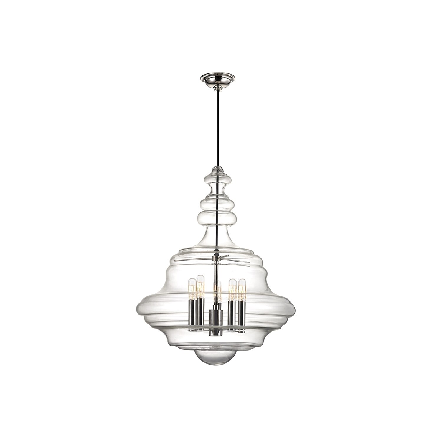 Hudson Valley Lighting Washington 5 Light Large Pendant Nickel Hudson Valley Lighting Washington 5 Light Large Pendant Nickel