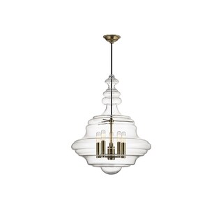 Hudson Valley Lighting Washington 5-light Aged Brass Pendant