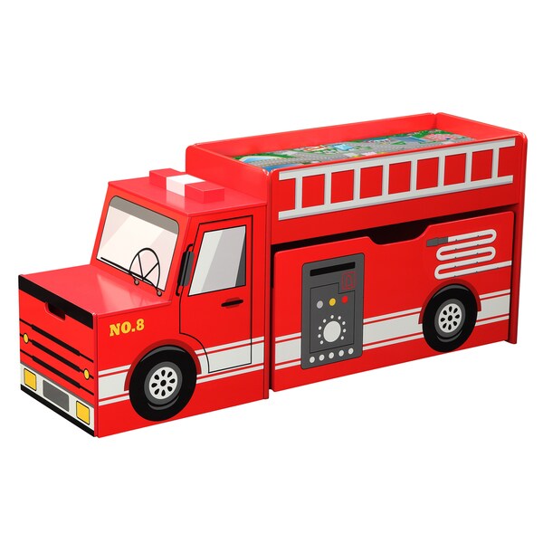 fire truck toy chest