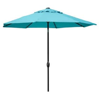 Shop Abba Patio 9 Foot Outdoor Patio Table Aluminum Umbrella With Auto Tilt And Crank Overstock 10217935