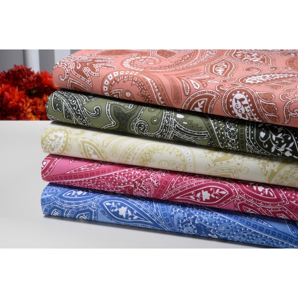 Paisley Collection 500 Thread Count 100 percent Egyptian Cotton Sheet