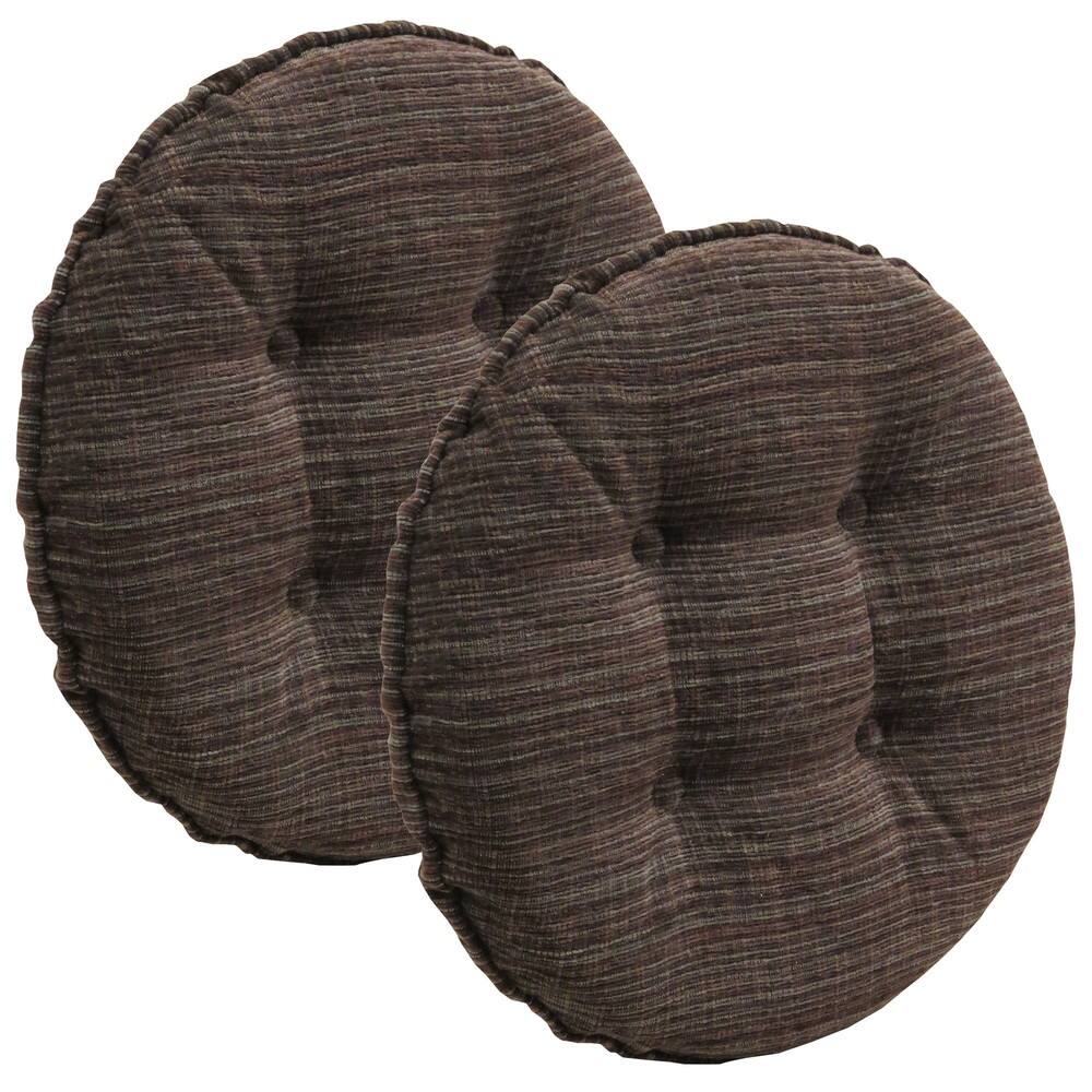 Polar Chocolate Barstool Cushion (Set of 2)