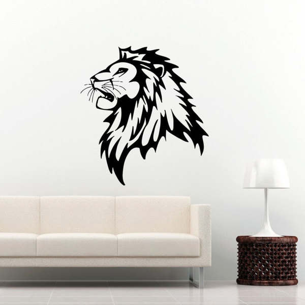 Lion Vinyl Sticker Wall Art   17340708 Big