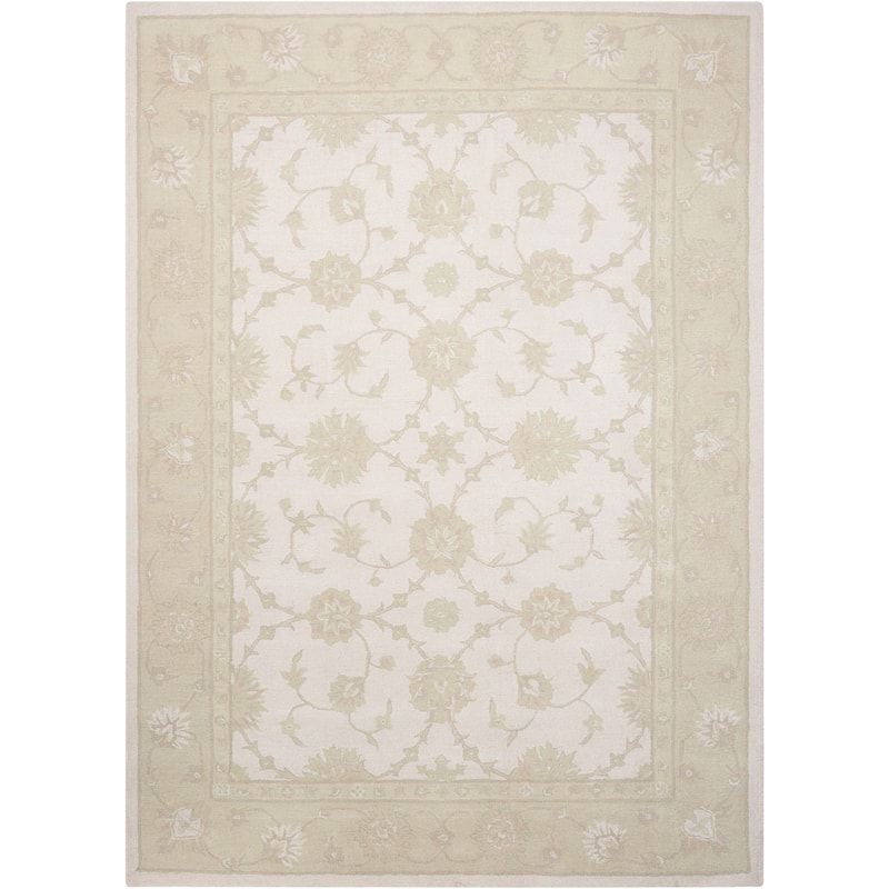 Nourison Zephyr Area Rug - 7'6" x 9'6" - Ivory/Green - Runner/Rectangle