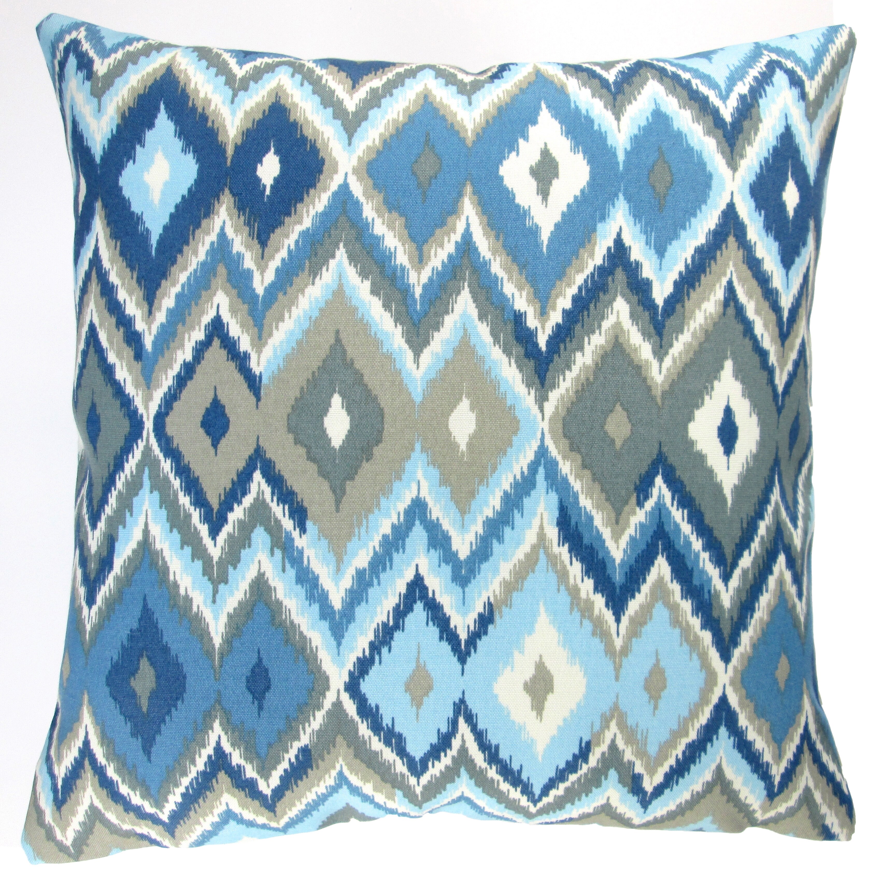 Shop Artisan Pillows Indoor Outdoor 18 Inch Blue Lake Modern
