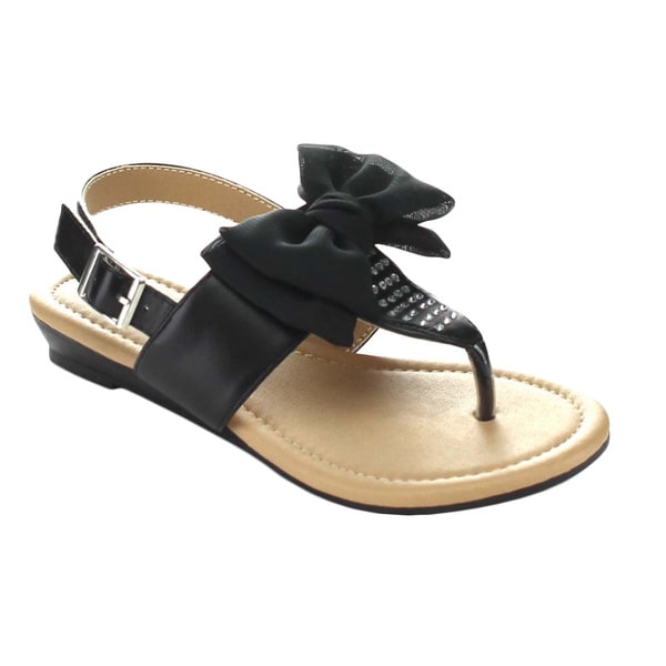 Little Angel Terry 748E Childrens Strappy Ankle Strap Back Zipper