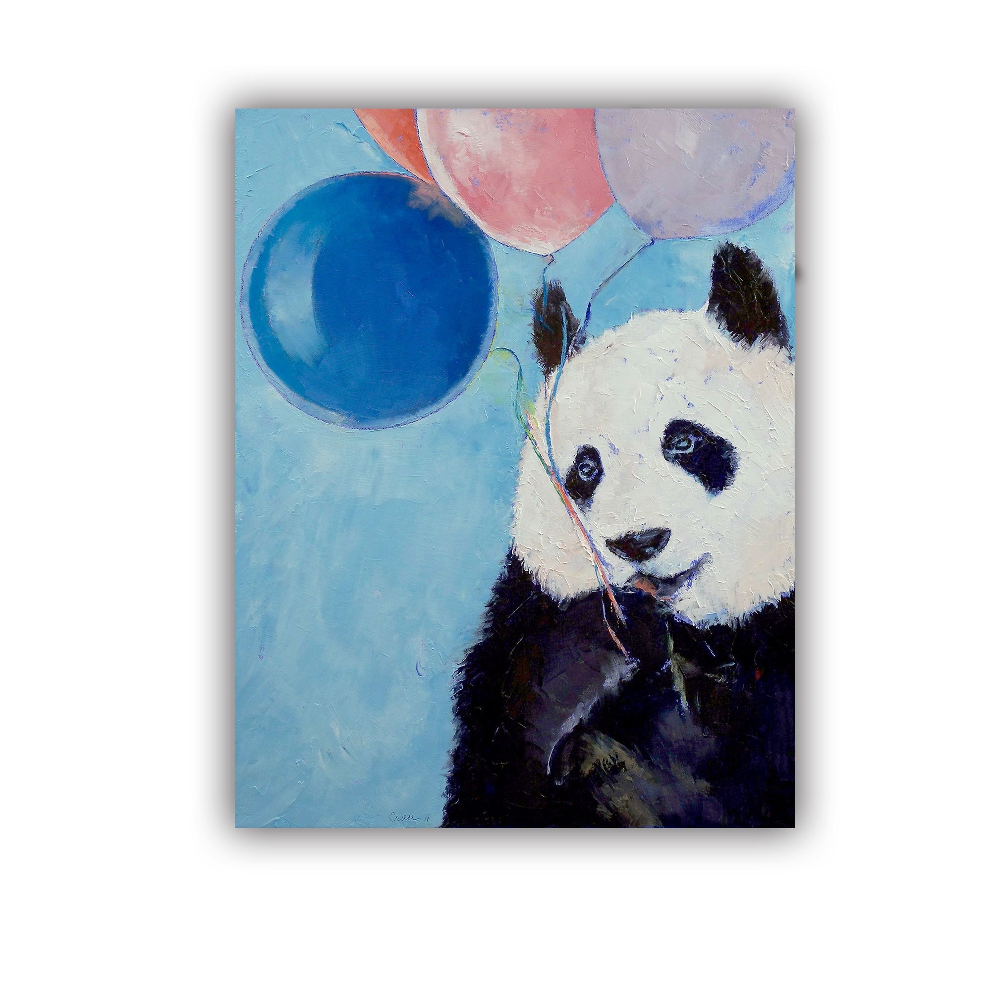 ArtWall Michael Creeses Panda Art Appeelz Removable Wall Art Graphic 36 by 36 