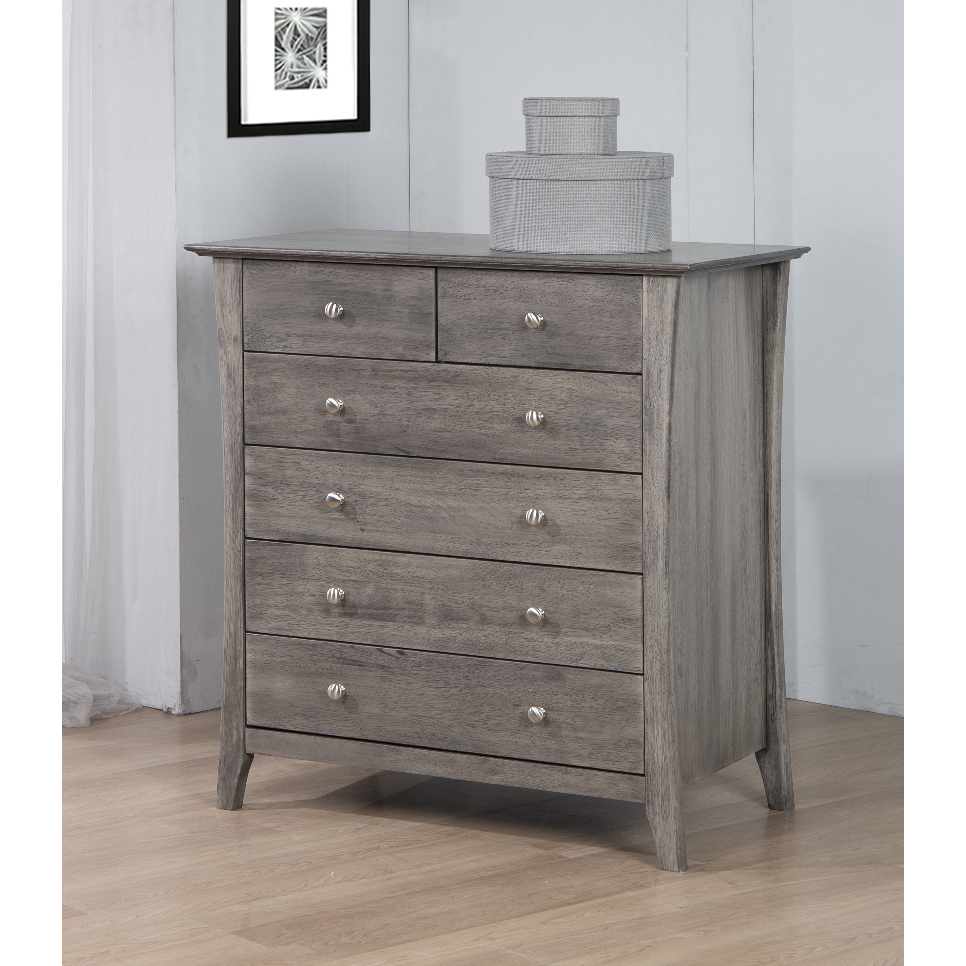 Shop Strick Bolton Vermont Stone Dark Burnt Grey 6 Drawer Chest