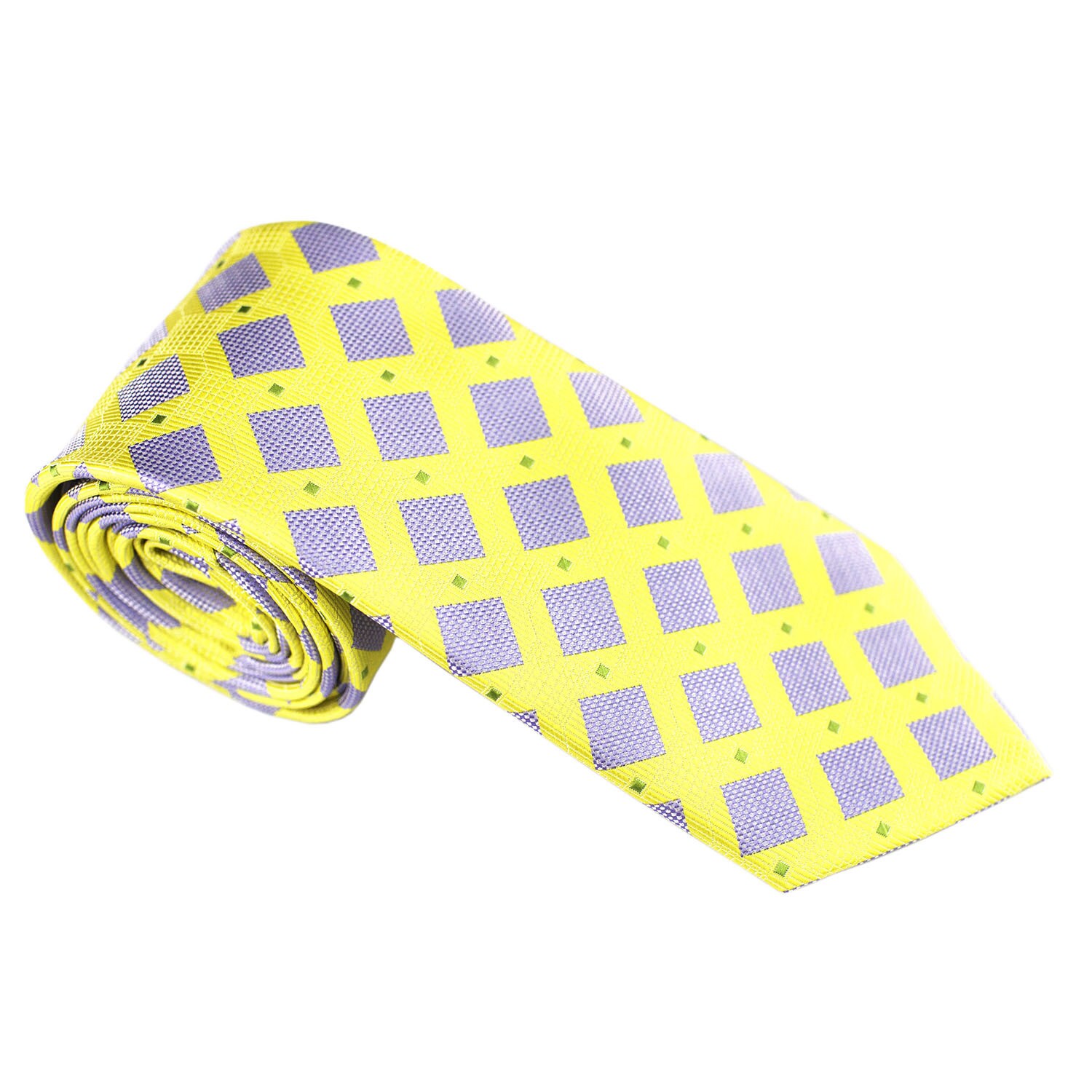 Elie Balleh Milano Italy EBNT356 Microfiber Checkered Neck Tie