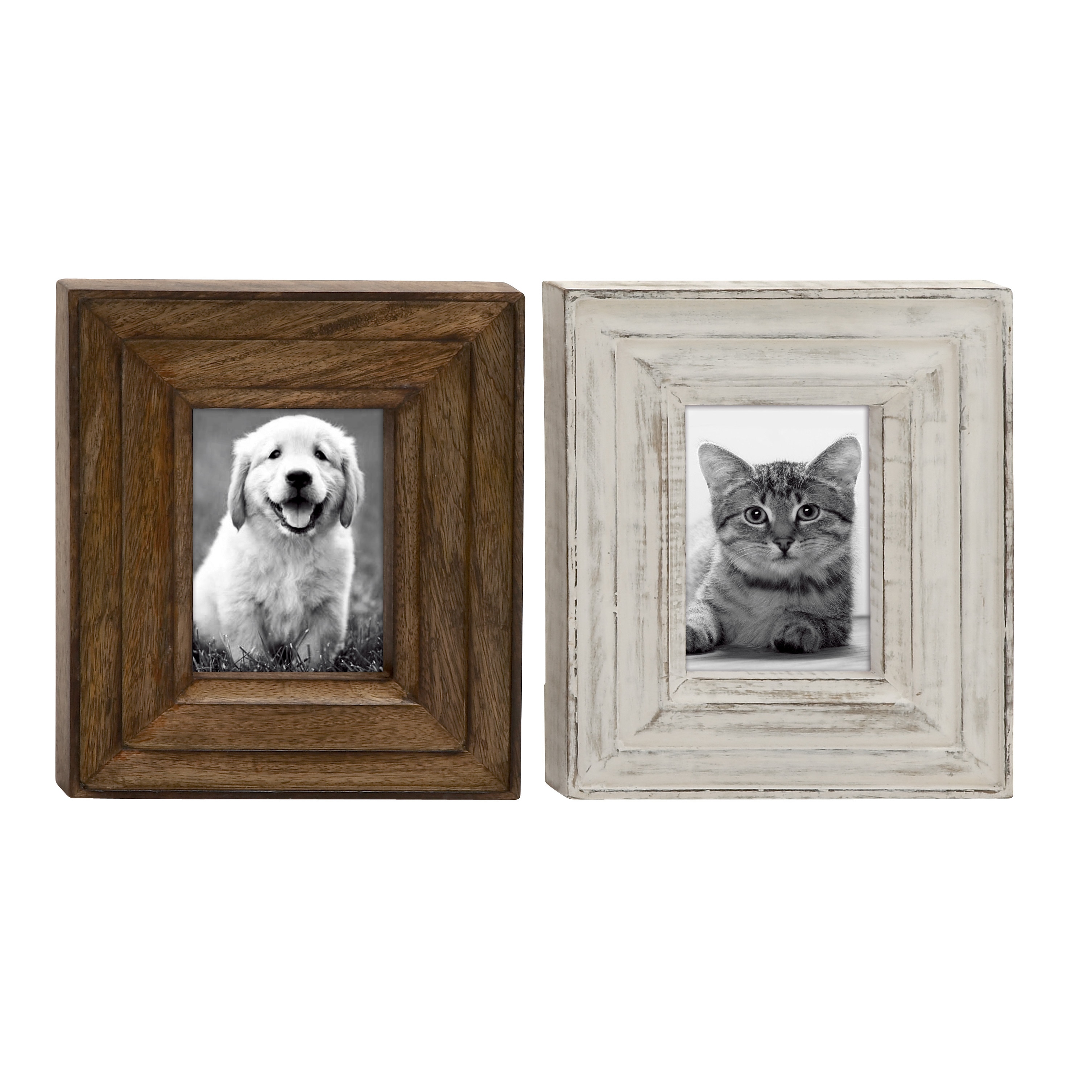 32x42 Natural Picture Frame with 29.5x39.5 Black Mat Opening for 30x40  Image, 0.75 Inch Border, UV