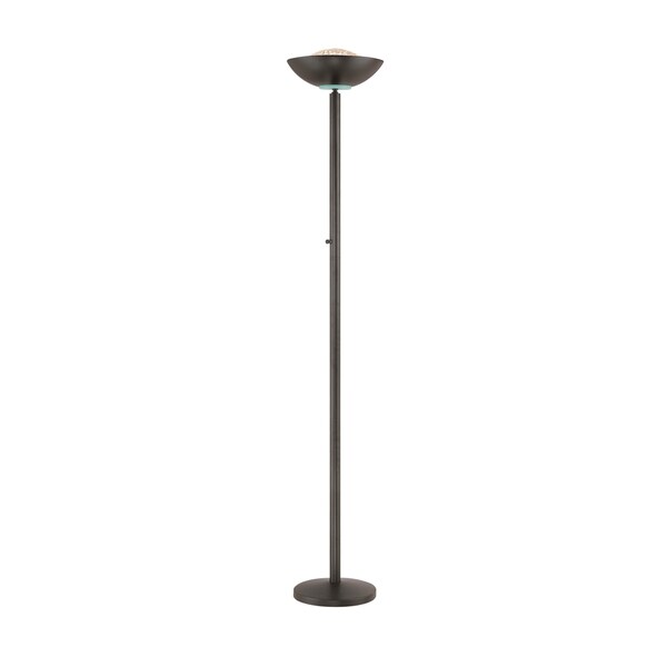 Lite Source Basic II Torchiere Lamp, Black