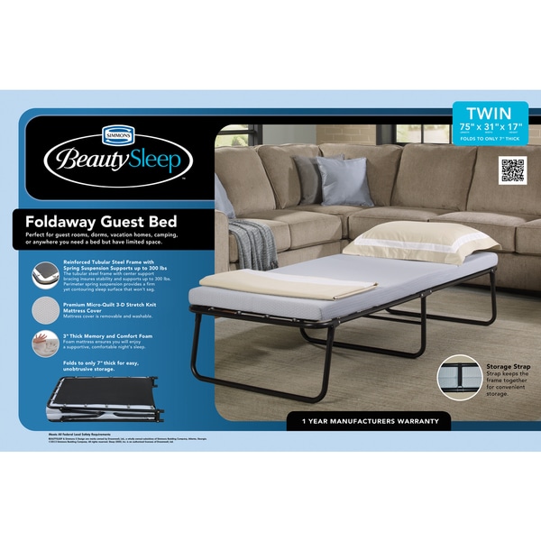 beautysleep folding guest bed