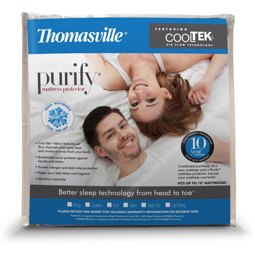 Thomasville Cool Tek Waterproof Mattress Protector - White