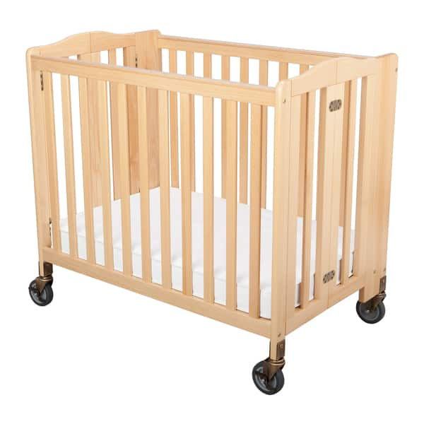 Shop Simmons Kids Childcare Natural Foldaway Crib Overstock