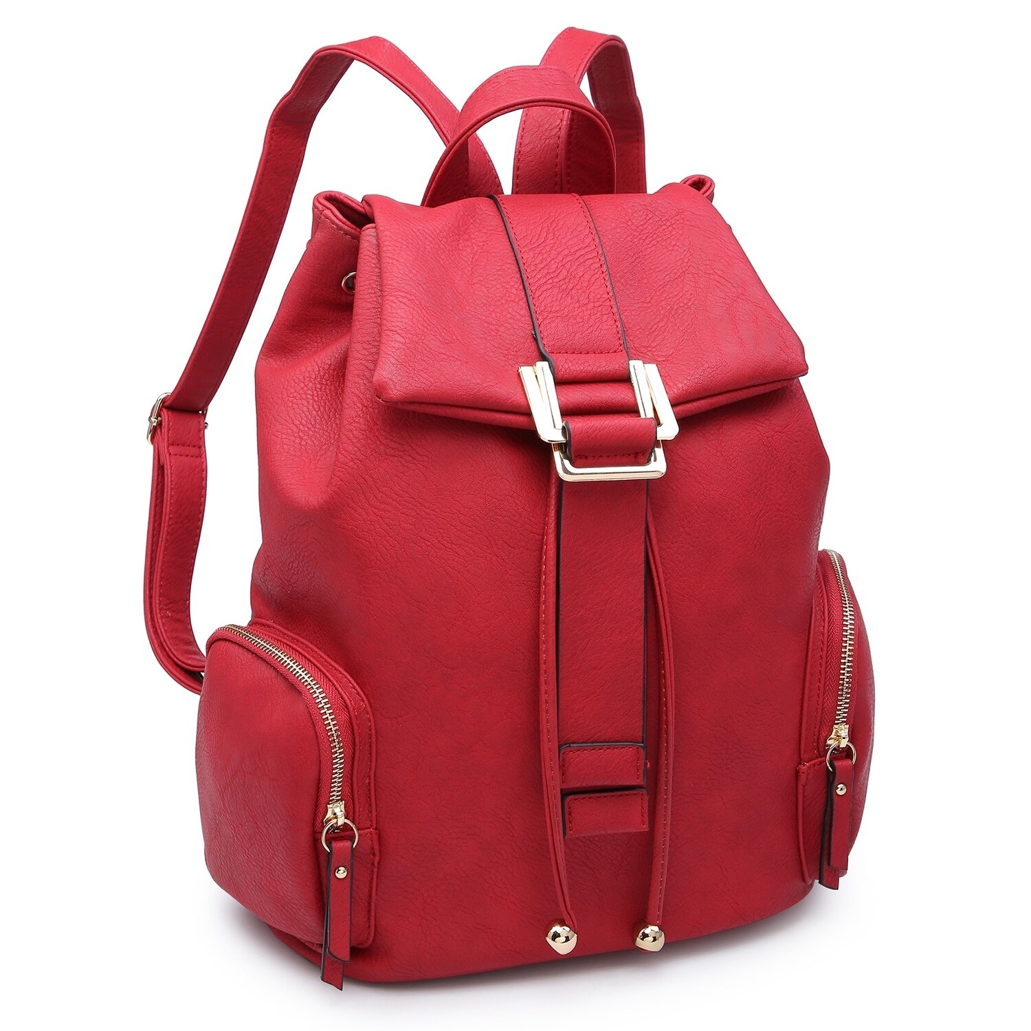 red fashion backpack