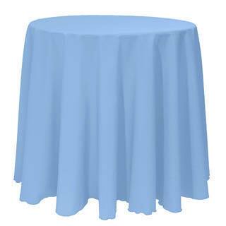 Solid Color 120-inches Round Colorful Tablecloth - 120