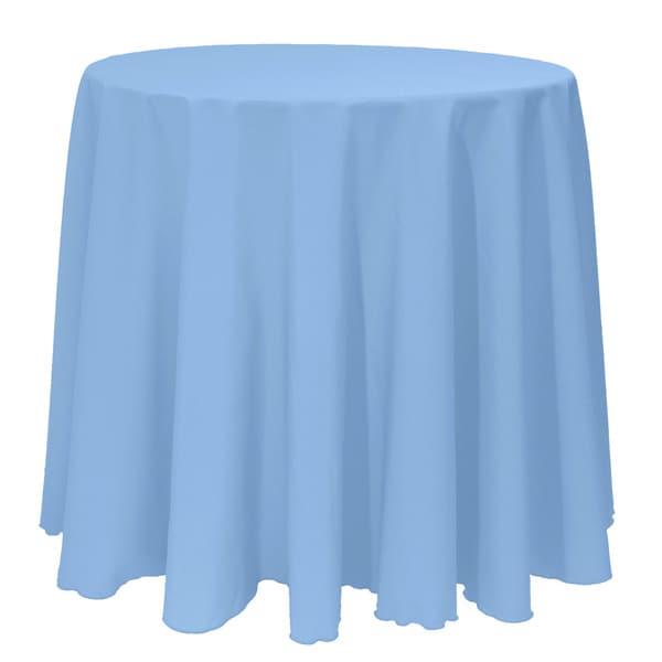 Solid Color 108-inches Round Colorful Tablecloth - 108
