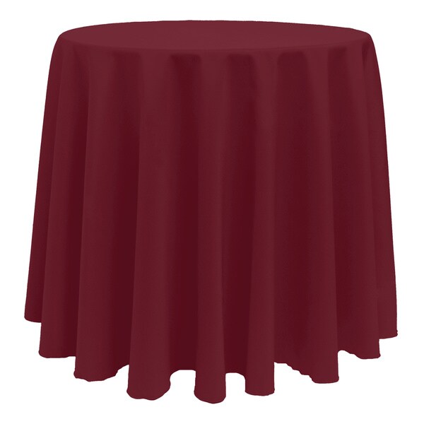 Solid Color 90 Inch Round Vibrant Tablecloth Free Shipping Solid Color 90 Inch Round Vibrant Tablecloth