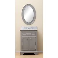 24 Inch Belvedere Traditional Freestanding Grey Bathroom Vanity Water Creation Derby 24 Inch Cashmere Grey Single Sink Bathroom Vanity