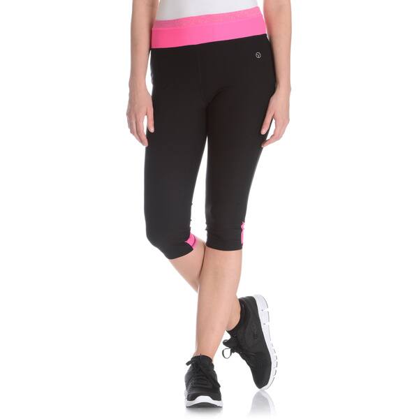 Shop Vogo Performance Women S Colorblock Mesh Inset Capri Legging