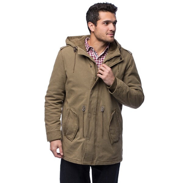 GH Bass Men's Woobie Lined Cotton Jacket With Hood - 17344279 ...