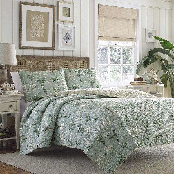 Tommy Bahama Anglers Isle Aloe 3-piece Quilt Set