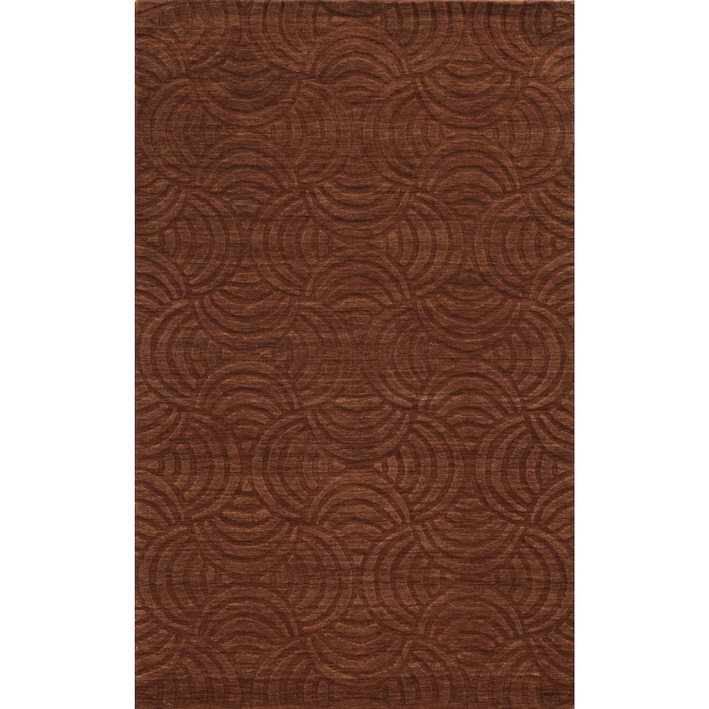 Technique Rust Wool Accent Rug (9' x 12') - 9' x 12'