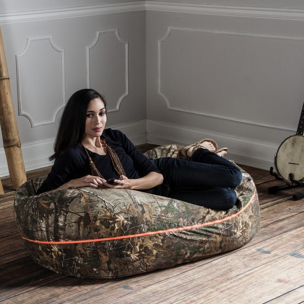 Ja Realtree 4 Ft Camouflage Bean Bag Lounger Free Shipping Camouflage Bean Bag Lounger