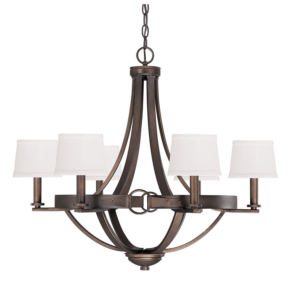 Chastain 6-light Tobacco Chandelier - Chandeliers For Bedrooms by Overstock.com