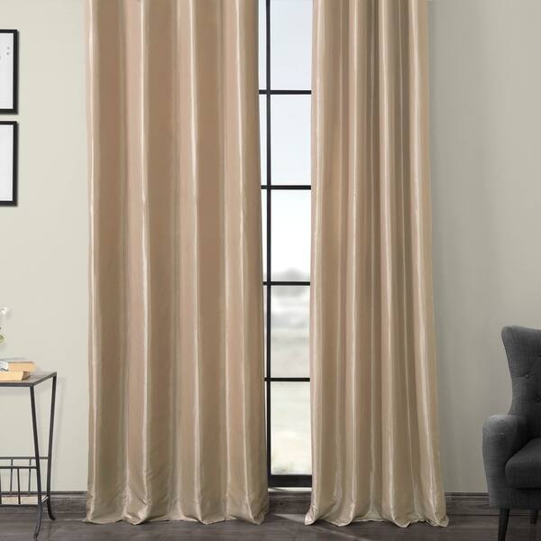 Shop Exclusive Fabrics Grommet Blackout Faux Silk Taffeta 120 Inch