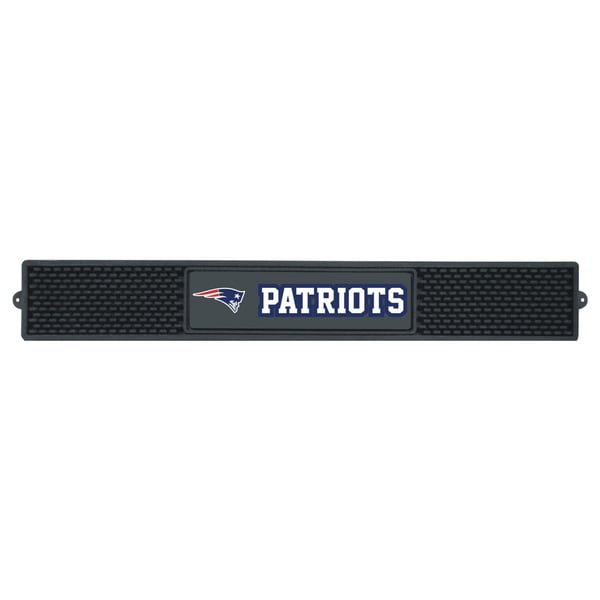 Fanmats New England Patriots Black Rubber Drink Mat