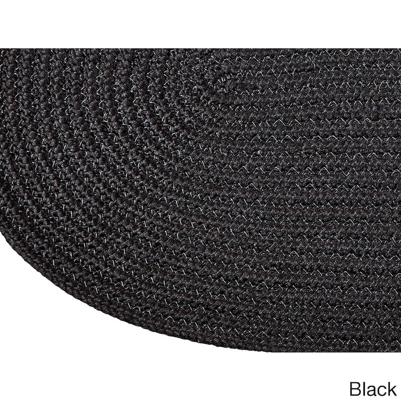 Better Trends Country Braid Collection 2-Piece Set Durable & Stain Resistant Reversible Chair Pads with Ties
