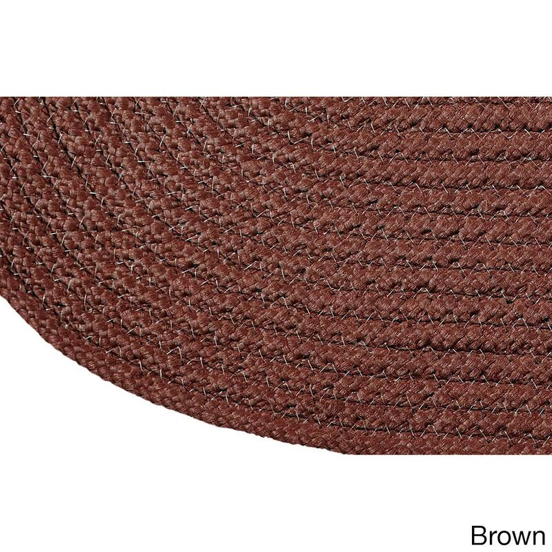 Better Trends Country Braid Collection 2-Piece Set Durable & Stain Resistant Reversible Chair Pads with Ties
