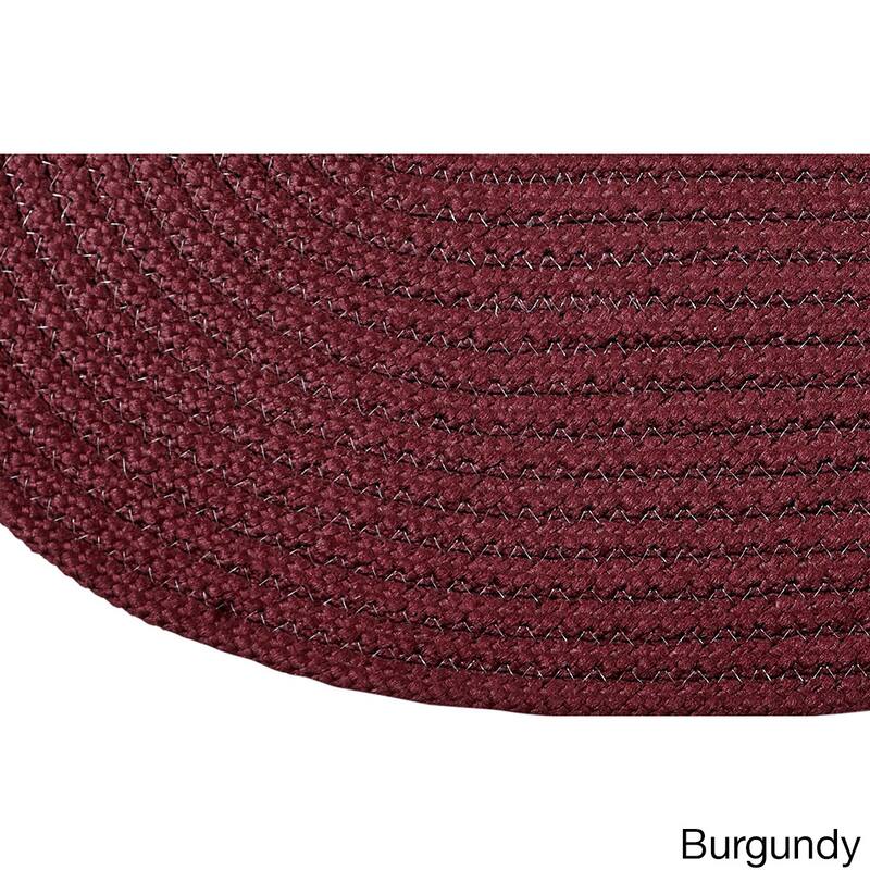 Better Trends Country Braid Collection 2-Piece Set Durable & Stain Resistant Reversible Chair Pads with Ties