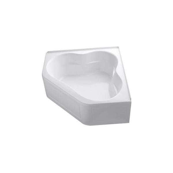 Kohler Tercet 5 Foot BubbleMassage Corner Bath Tub with Left hand