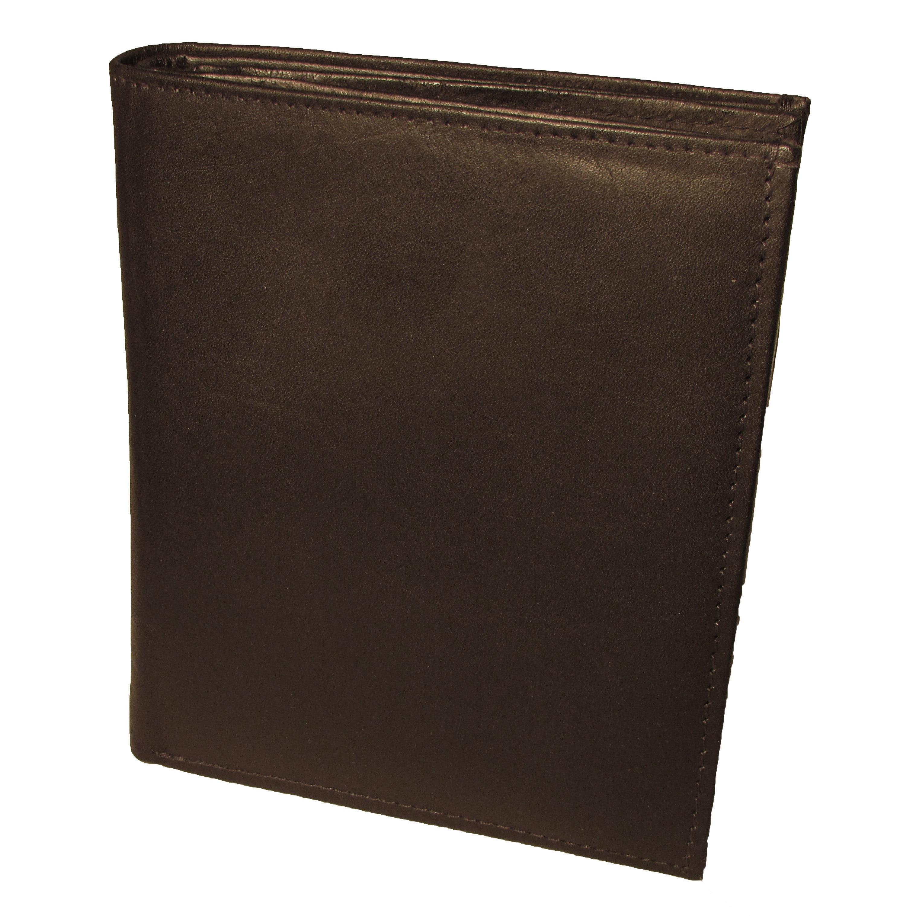 Mens Genuine Leather Bifold Wallet Slim Hipster Black Cowhide Credit Card New