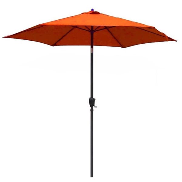 Lauren & Company 9 foot Tuscan Orange Steel Crank and Tilt Market