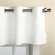preview thumbnail 4 of 2, Modern Sublte Textured Solid White Kitchen Curtains With Grommets- Tiers and Valance (As Is Item)