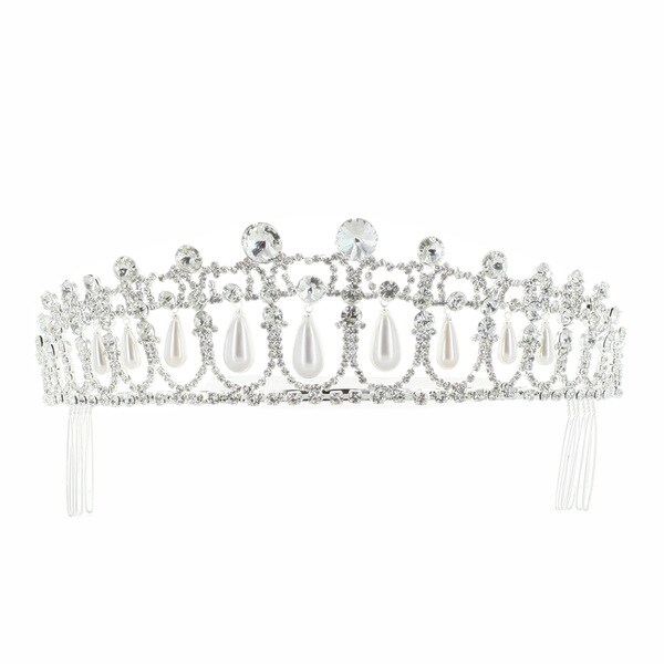 Kate Marie 'Cora' Rhinestone Crown Tiara Headband
