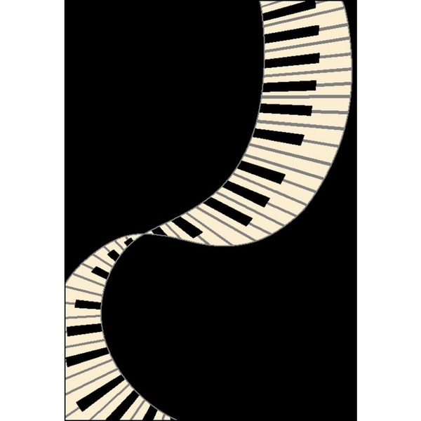 Piano Tribute Area Rug by Greyson Living - 3'9" x 5'6"