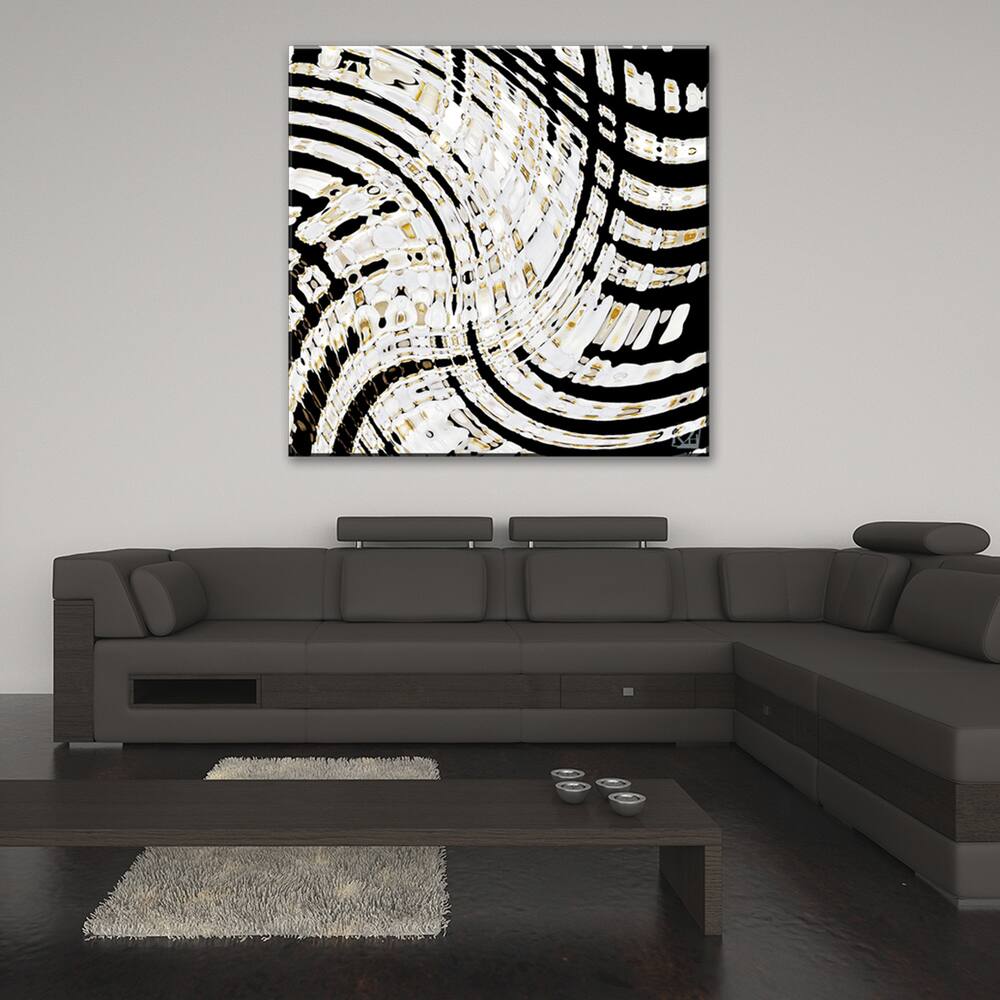 Opalescent Abstract II' Abstract Wrapped Canvas Wall Art