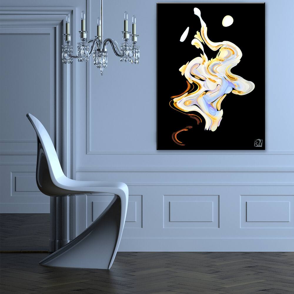 Opalescent Abstract I' Abstract Wrapped Canvas Wall Art