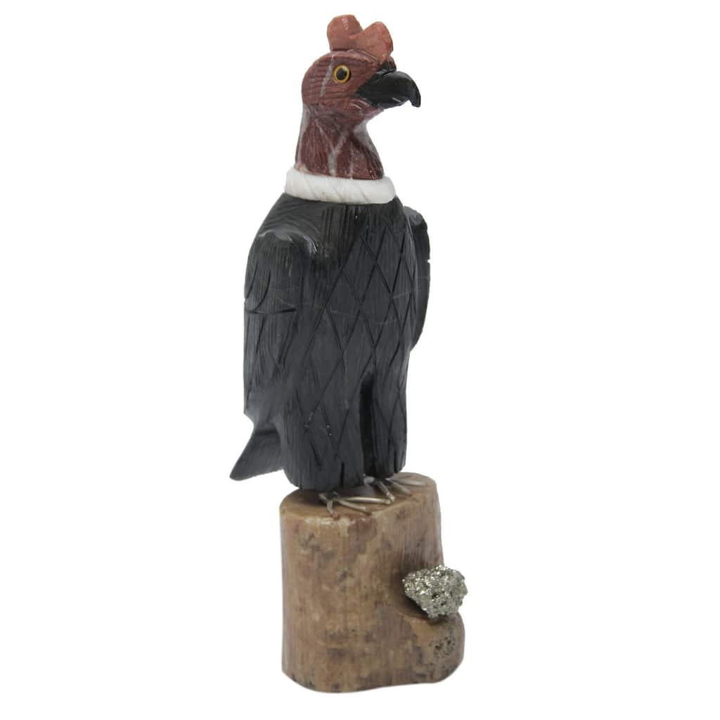 Handmade Multi-gemstone 'Andean Condor' Sculpture (Peru)